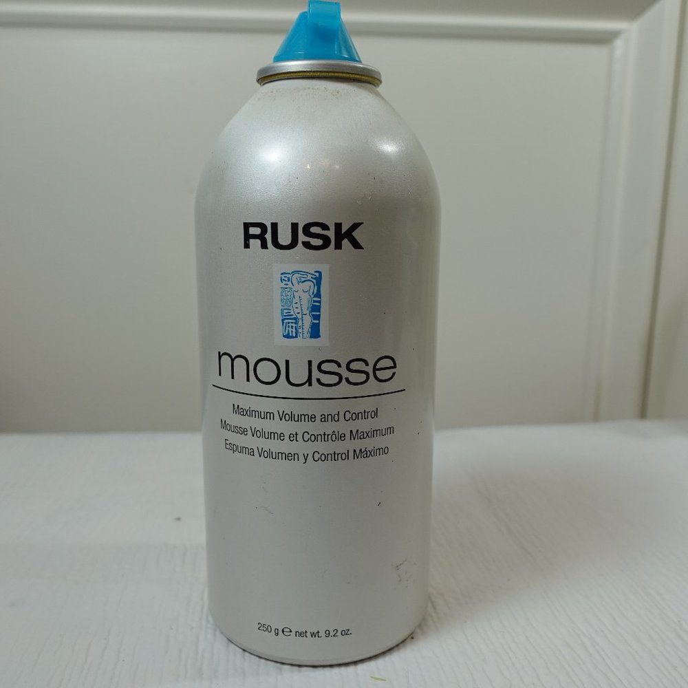 Rusk Mousse Maximum Volume and control 9.2 oz mostly full can NO cap discontinue